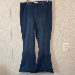 Vanilla Star Designed in New York Deep Blue Wide Leg XL Denim Jeans